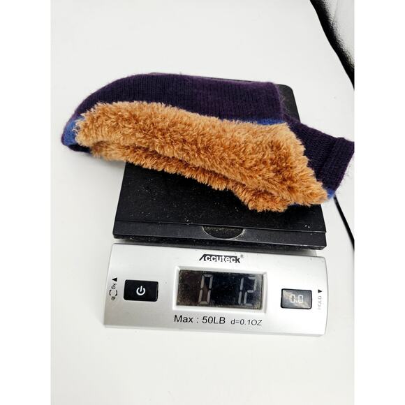 Echo Soft Plush Faux Fur Beanie Hat Tan Purple Unisex Skate Cabincore One Size - Picture 6 of 6